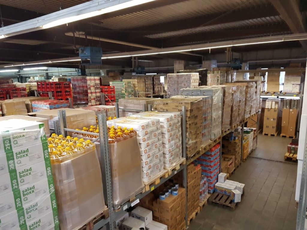 Warenlager von Olympia Großhandel in Kassel